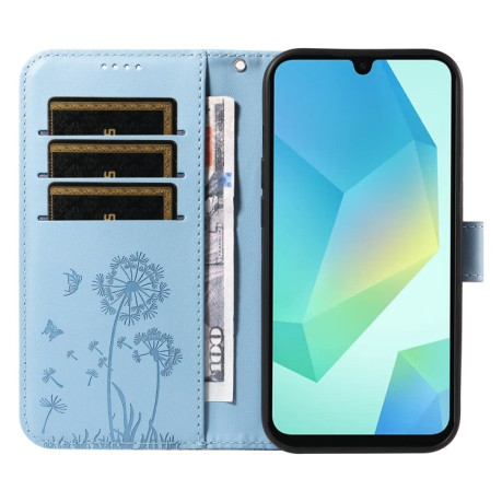 Чехол-книжка Dandelion Embossed Pattern Flip Leather для Samsung Galaxy A26 5G - голубой