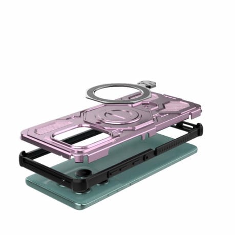 Протиударний чохол J-20 Solid Color MagSafe Magnetic на Motorola Edge 60 Fusion 5G - рожевий