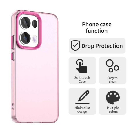 Противоударный чехол Candy Series для OPPO Reno13 Pro 5G Global - красный