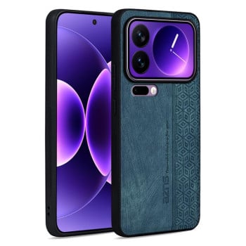 Чехол AZNS с 3D-тиснением и мягким покрытием Skin Feel на Xiaomi 17 Pro — тёмно-зелёный