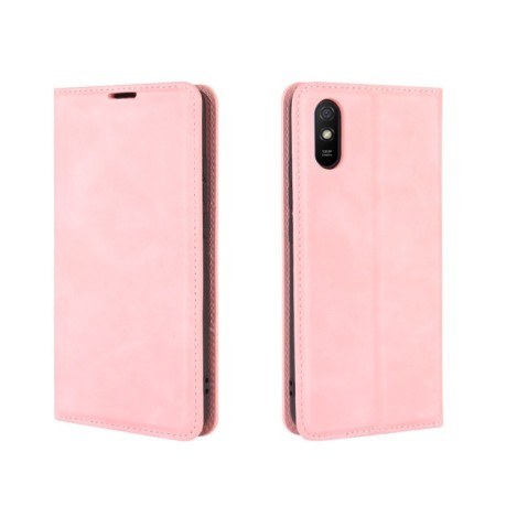 Чохол-книжка Retro-skin Business Magnetic на Xiaomi Redmi 9A - рожевий