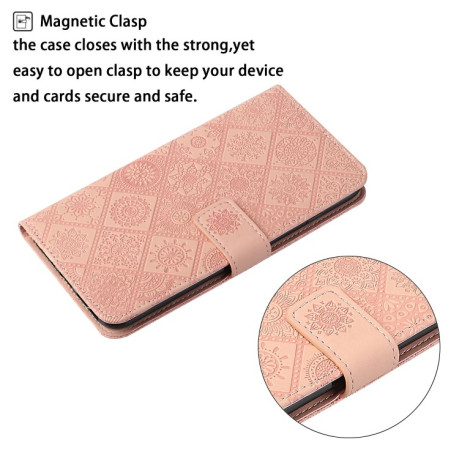 Чохол-книжка Ethnic Style на Tecno Spark 30C — рожевий