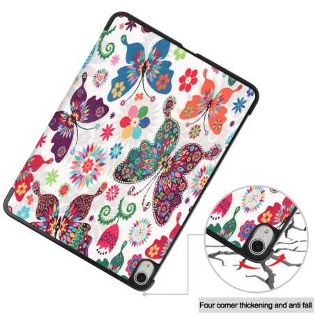 Чехол-книжка Colored Drawing на iPad Air 10.9 2022/2020 - Colorful Butterfly