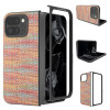 Противоударный чехол Black Frame PU Leather Full Coverage для Google Pixel 9 Pro Fold - Tangerine