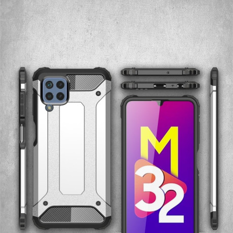 Противоударный чехол Magic Armor на Samsung Galaxy M32/A22 4G - черный