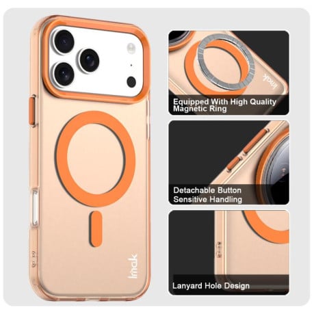 Чехол IMAK Candy Series с MagSafe на iPhone 17 Pro - оранжевый