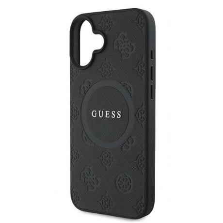 Оригинальный чехол Guess Saffiano MagSafe на iPhone 16 Plus - Black