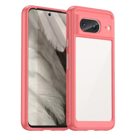 Протиударний чохол Colorful Acrylic Series для Google Pixel 8 - червоний
