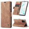 Шкіряний чохол CaseMe-013 Multifunctional на Samsung Galaxy Note 10 Lite - коричневий