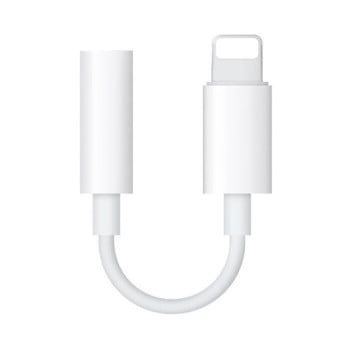 Адаптер JSM-C01 8 Pin to 3.5mm Audio Jack Adapter Cable - белый