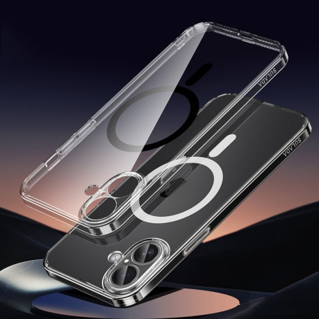 Противоударный чехол SULADA Jingpin Series MagSafe All-inclusive Lens для iPhone 16 - черный