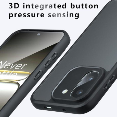 Противоударный чехол Armor Precise Hole гибрид на OnePlus 15R — матовый чёрный