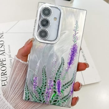 Протиударний чохол із комбінацією твердого та м'якого матеріалу Flowers and Plants блискучий для Samsung Galaxy A36 - Lavender