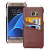 Шкіряний Чохол Fashion Deluxe Retro для Samsung Galaxy S7 Edge / G935 - коричневий