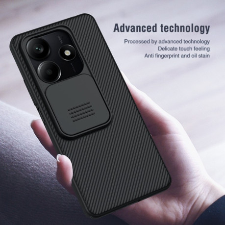 Противоударный чехол NILLKIN Black Mirror Series на Xiaomi Redmi Note 14 5G - черный