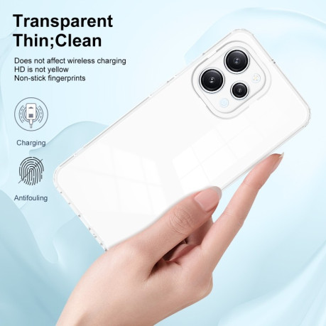 Противоударный чехол Clear Color Frame для Xiaomi Redmi 12 - белый