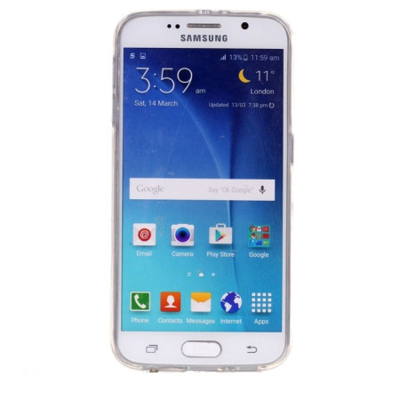 Чехол Marbling Pattern для Samsung Galaxy S6 - белый