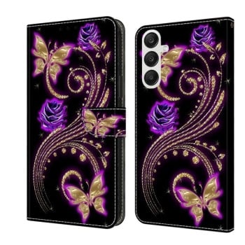 Чохол-книжка Crystal 3D Shockproof Protective Leather для Samsung Galaxy A35 5G - Butterfly