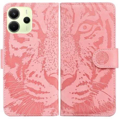 Чехол-книжка Tiger Embossing для Xiaomi Redmi Note 14 4G 164.84mm - розовый