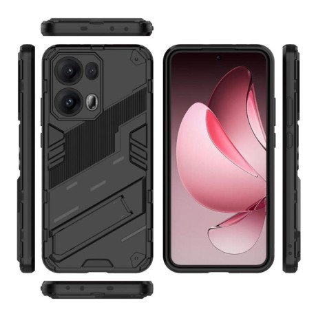 Противоударный чехол Punk Armor для OPPO Reno13 Pro 5G Global - черный