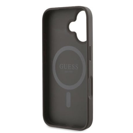 Оригинальный чехол Guess 4G Ring Classic Logo MagSafe для iPhone 16 Plus - Brown