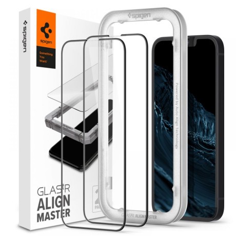 Комплект захисного скла Spigen Alm Glass Fc для iPhone 13 mini