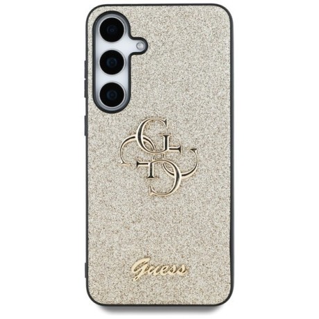 Оригінальний чохол Guess Big 4G Metal Logo Fixed Glitter для Samsung Galaxy S25 Plus - Gold