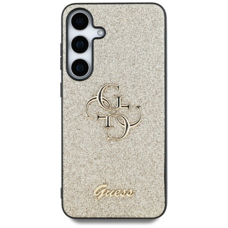Оригінальний чохол Guess Big 4G Metal Logo Fixed Glitter для Samsung Galaxy S25 - Gold