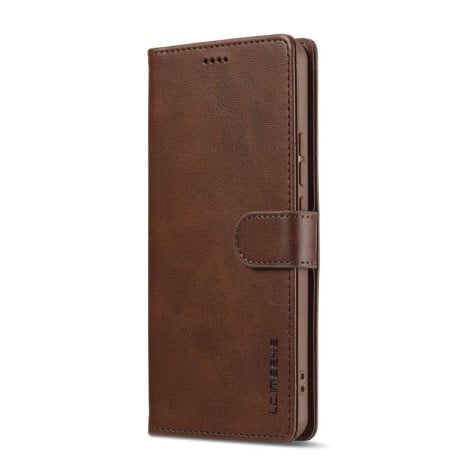 Чехол книжка LC.IMEEKE Calf Texture на Xiaomi 15T 5G - кофейный