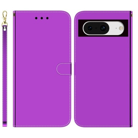 Чехол-книжка Imitated Mirror для Google Pixel 8 - фиолетовый