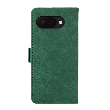 Чехол-книжка ABEEL Color Block Magnetic RFID Leather на Google Pixel 9a - зеленый