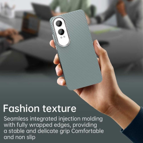 Ударозащитный чехол Carbon Fiber Series IMD на OnePlus Nord CE4 Lite 5G - серый
