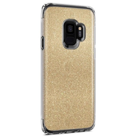 Оригинальный чехол Spigen Slim Armor на Samsung Galaxy S9 Glitter Gold