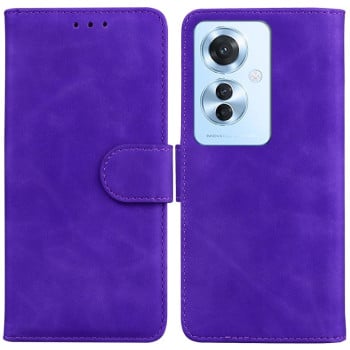 Чохол-книжка Skin Feel Pure Color для OPPO Reno11 F Global - фіолетовий