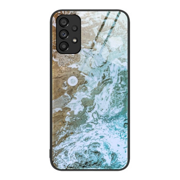 Протиударний скляний чохол Marble Pattern Glass Samsung Galaxy A53 - Beach