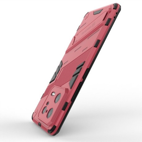 Противоударный чехол Punk Armor для Xiaomi 13 Pro - светло-красный