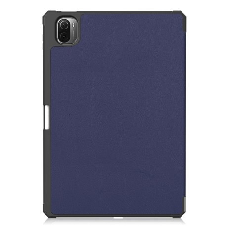Чехол-книжка Custer Pattern Pure Color на Xiaomi Pad 5 / 5 Pro - синий