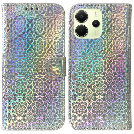 Чехол-книжка Solid Color Colorful на Xiaomi Redmi Note 14 4G 164.84mm - серебристый