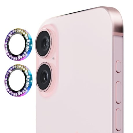 Захисне скло на камеру ENKAY AR Anti-reflection Camera Lens для iPhone 16/16 Plus - різнокольорове