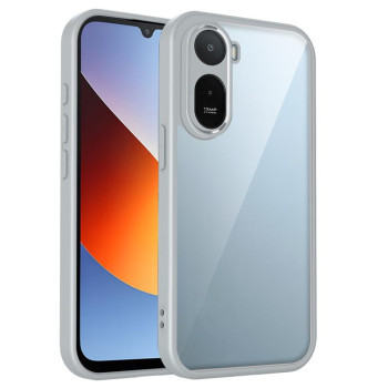 Матовый противоударный чехол Escase с мягким покрытием на Xiaomi Redmi A7 Pro 171mm / Poco C85x 5G — серый