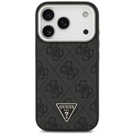 Оригинальный чехол Guess 4G Triangle Logo с MagSafe на iPhone 17 Pro - black