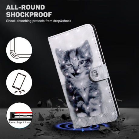 Чехол-книжка 3D Painting для Samsung Galaxy A16 5G - Cat