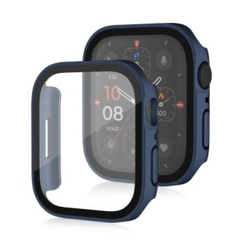 Протиударна накладка із захисним склом Life Waterproof Frosted для Apple Watch Series 8/7 45mm - синя