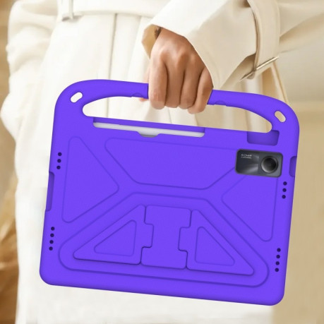 Противоударный чехол EVA Flat Anti Falling для Xiaomi Redmi Pad SE - фиолетовый