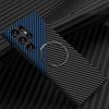 Противоударный чехол Carbon Fiber Texture (MagSafe) для Samsung Galaxy S25 Ultra 5G - черно-синий