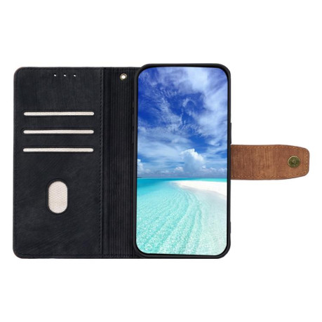 Чохол-книжка Color Stitching Skin Feel Leather RFID Blocking на OPPO A5 Pro 5G Global - чорний