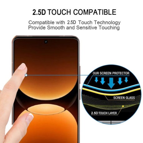 Защитное стекло 3D Curved Edge Full Screen для Realme GT7 Pro / GT7 Pro - черное