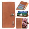 Чехол-книжка KHAZNEH Cowhide Texture для Samsung Galaxy A35 5G - коричневый