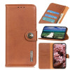 Чохол-книжка KHAZNEH Cowhide Texture на Xiaomi Redmi Note 13 4G - коричневий