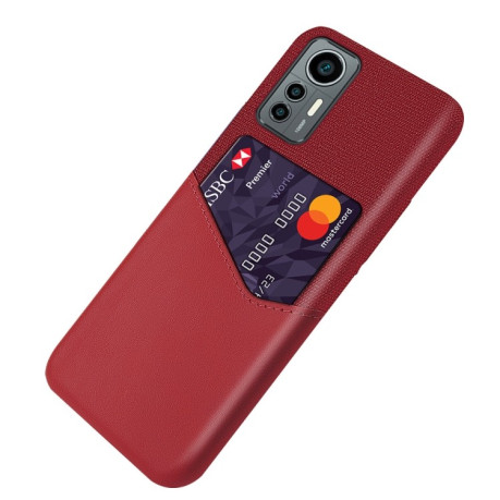 Чохол протиударний Cloth Texture для Xiaomi 12 Lite - червоний